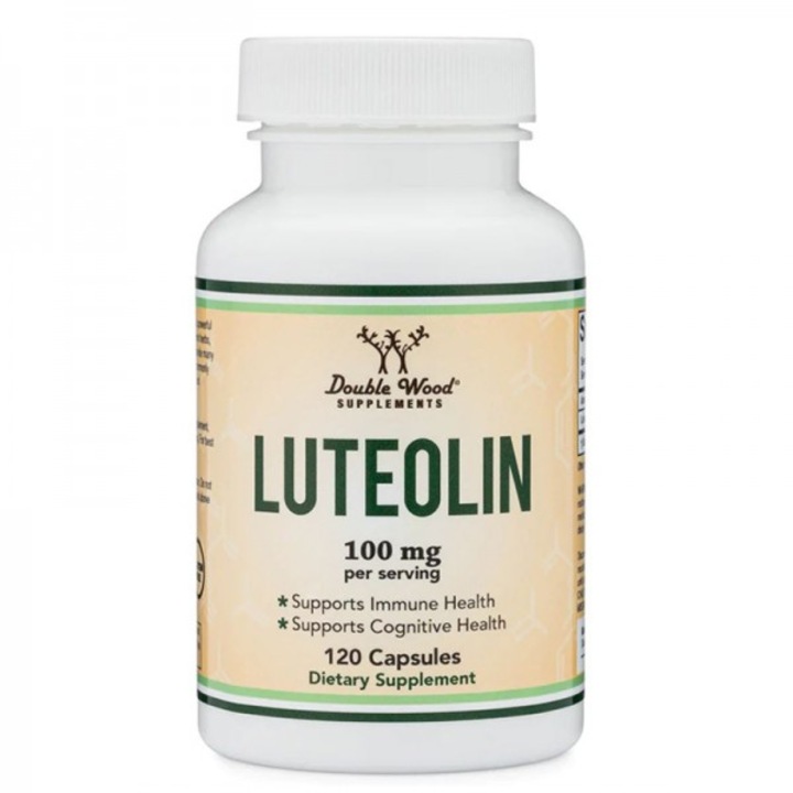 Хранителна добавка Double Wood, Luteolin - Лутеолин 100 mg, 120 капсули