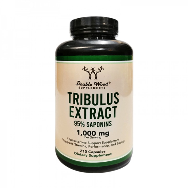 Хранителна добавка Double Wood, Tribulus Extract, Трибулус, Бабини зъби Екстракт, 210 капсули