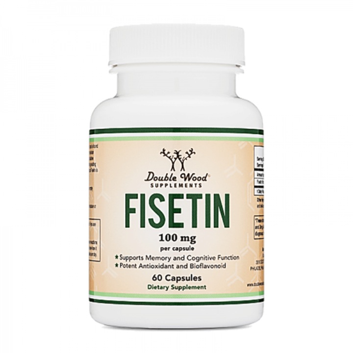 Хранителна добавка Double Wood, Fisetin, Физетин, 100 mg, 60 капсули