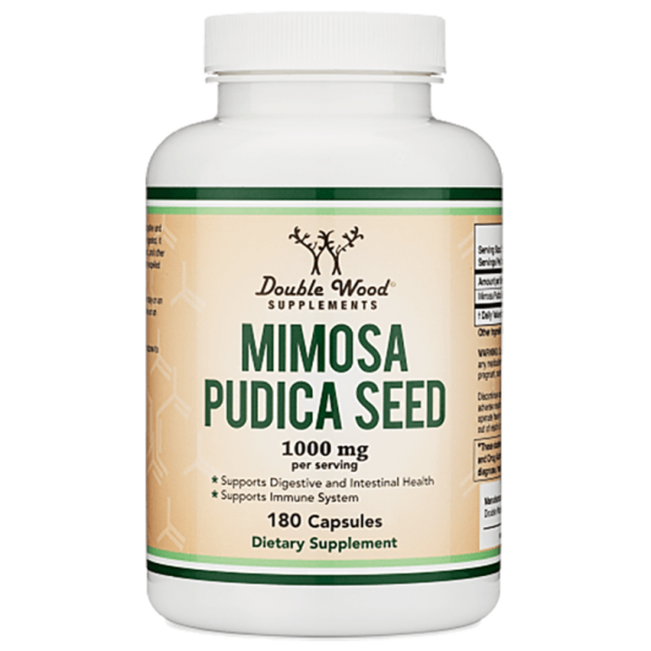 Хранителна добавка Double Wood, Mimosa pudica, Мимоза пудика (семена), 180 капсули