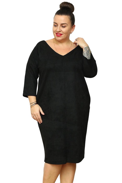 Rochie dama Sonata, Karko, Poliester/Elastan, Negru
