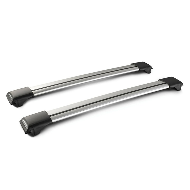 Set 2 bare transversale, Yakima, Aluminiu, 73cm, Argintiu