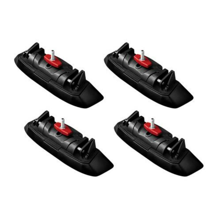 Kit fixare bare transversale, Yakima, Pentru HYUNDAI i30 /KIA CEED/MAZDA 2, 3, CX-5, 4 bucati, Compatibil bare Whispbar, Negru