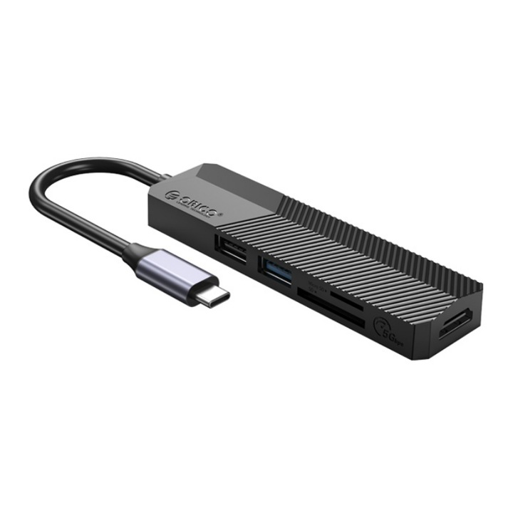 Orico Hub, HDMI / 2 x USB / SD и TF, 4K, черен