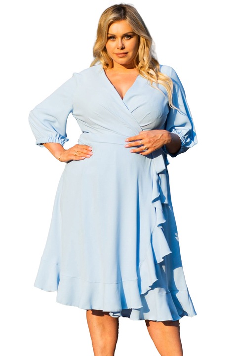 Rochie eleganta dama, KarkoPoliester, Albastru