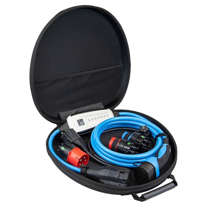 Зарядна станция за електрически превозни средства, NRGkick, 32A, 5m кабел, Optimal Set, 22 kW, Bluetooth, Wi-FI