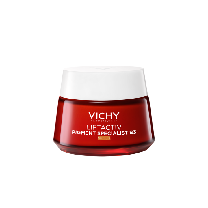 Vichy Liftactiv ránctalanító nappali krém, B3, Pigmentfoltos bőr korrekciójának specialistája, niacinamiddal, SPF 50, 50 ml