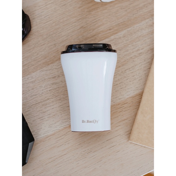 Термочаша за кафе Apollo, Dr.Bacty, 227 ml, Бяла - Shell