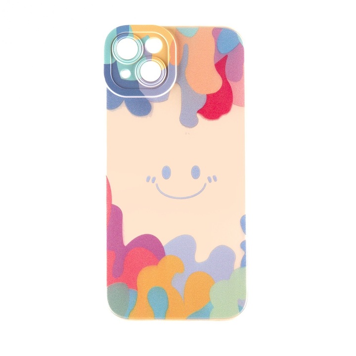 Capac Protectie Spate Colectia Soft Waves Compatibil Cu iPhone 14 Plus - Smile