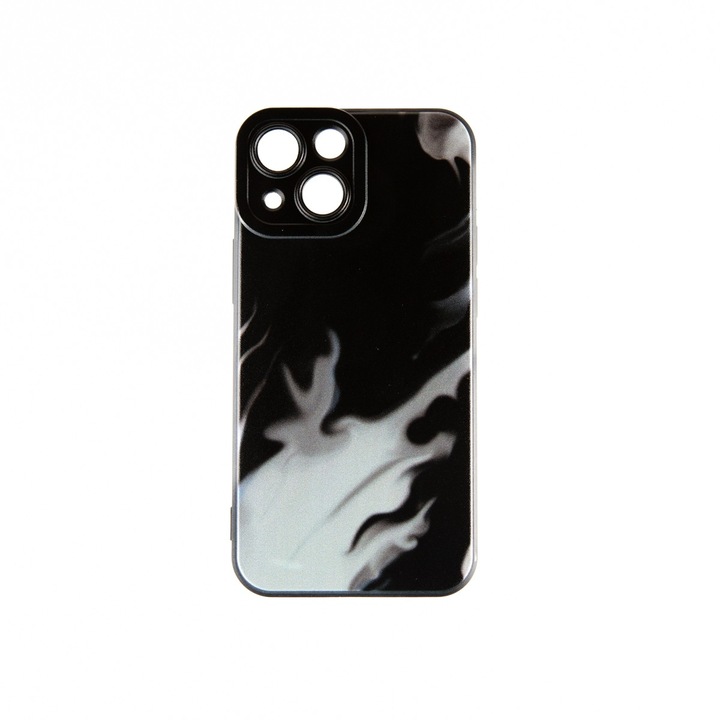 Capac Protectie Spate Colectia Soft Waves Compatibil Cu iPhone 13 Mini - Negru