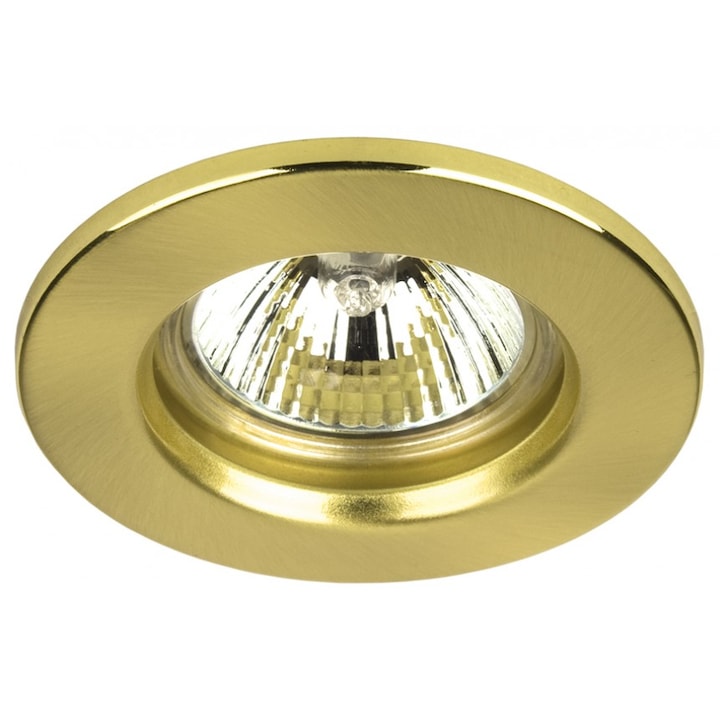 Луна Lightex HL3005SG, MR16, GX5.3, max.7W LED, Стоманена, Стационарна, ф81mm/cut, 60mm, Златист