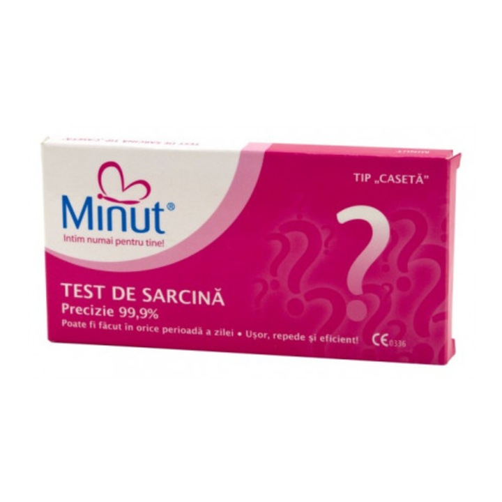 Test de sarcina Minut intim, tip caseta