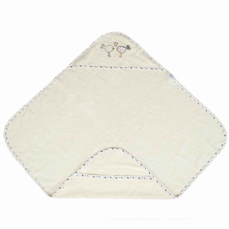 Prosop de baie pentru bebelus si mama Maxiplus Ecru