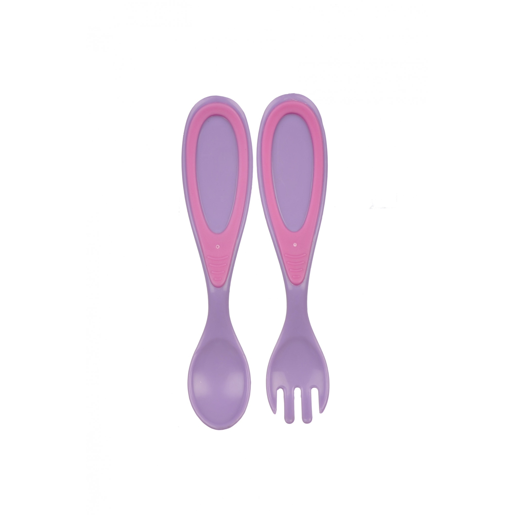 Set tacamuri Minut Baby lingura si furculita, mov