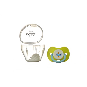 Suzeta Minut Baby si cutie pentru sterilizare, 0+ verde Suzeta Minut Baby si cutie pentru sterilizare, 0+ verde