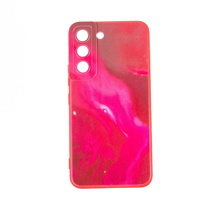 Capac Protectie Spate Colectia Soft Waves Compatibil Cu Samsung Galaxy S22 - Rosu