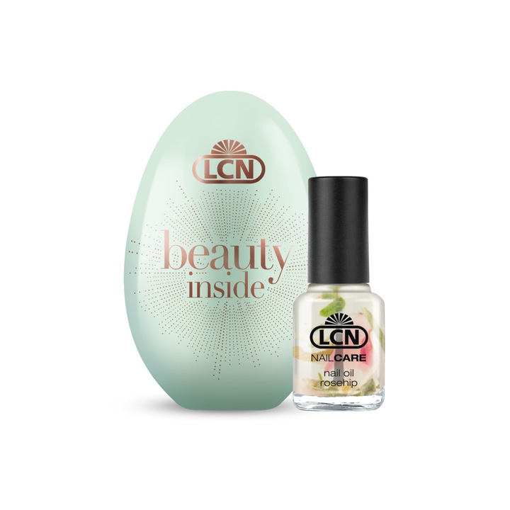 Ulei hranitor cu keratina pentru ingrijirea unghiilor, ambalat intr-un recipient sub forma de ou, 8 ml, LCN Cosmetics®