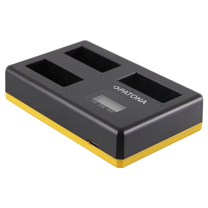 Incarcator Patona USB Triplu LP-E8 cu ecran LCD compatibil Canon EOS 550D EOS 600D EOS 650D EOS 700D-1921