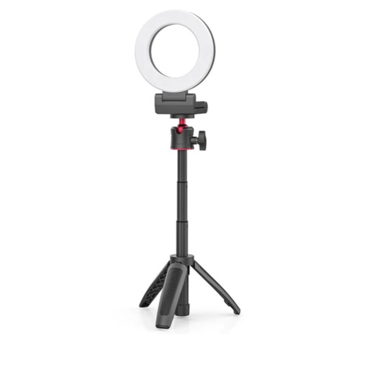 Videokonferencia készlet Ulanzi VIJIM K11 kör alakú lámpa CL07+Mini állvány MT-08-2521
