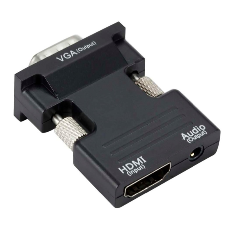 Adaptor, PowerTech, HDMI/VGA, Negru - eMAG.ro