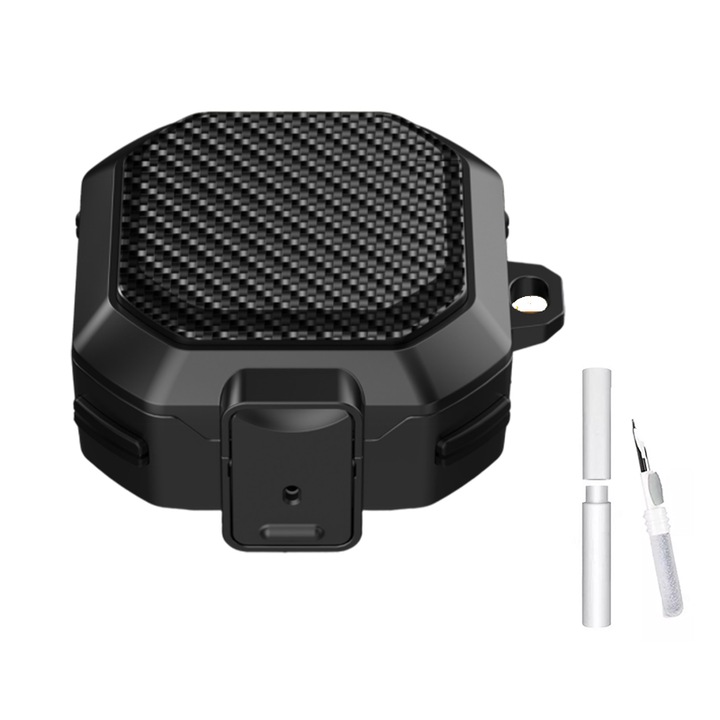 Fejhallgató tok, Kompatibilis a Samsung Galaxy Buds2 Pro/Buds 2/Buds Live/Buds Pro telefonokkal, TPU, fekete