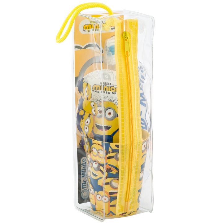 Комплект за устна хигиена MINIONS, За деца, С чанта