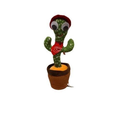 Jucarie interactiva Cactus dansator care canta si imita, 32 cm - eMAG.ro