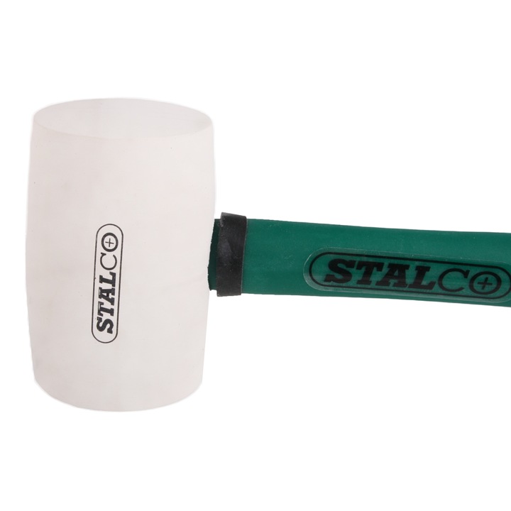 Ciocan De Pavat, Din Cauciuc, Maner Din Fibra De Sticla, Pentru Bricolaj, Diametru 60 mm, Ideal Pentru Montarea Pavelelor Fara A Le Deteriora, Maner Antivibratii, Durabil