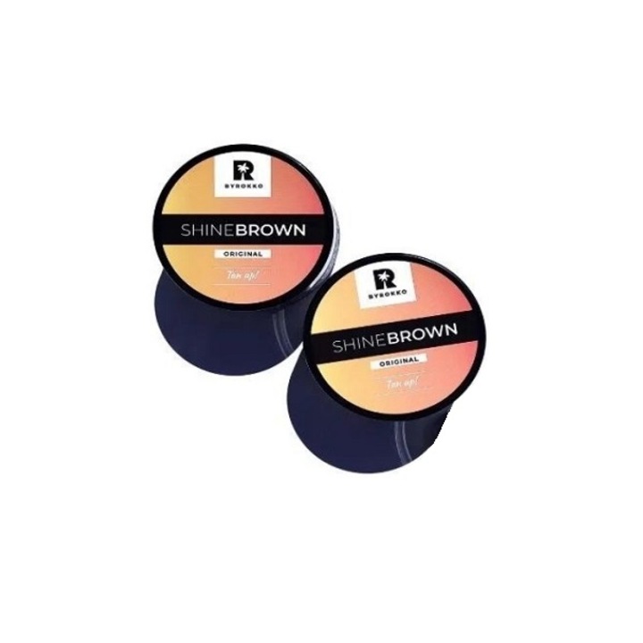 2 db gyorsítós napkrém készlet, ByRokko, Shine Brown, 190ml