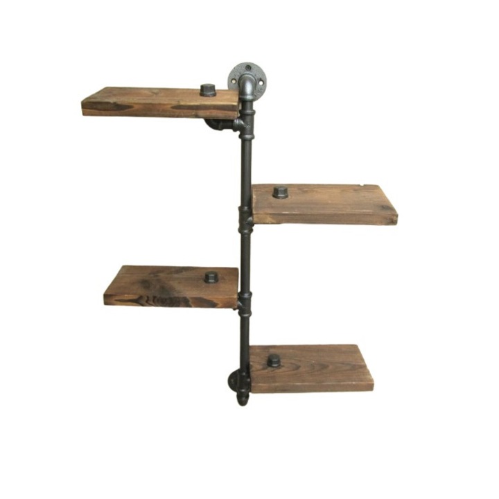 Raft de perete in stil industrial, Swindon, 50x60x20 cm