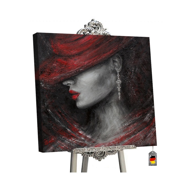 Tablou pictat manual "Stil" 90x90cm