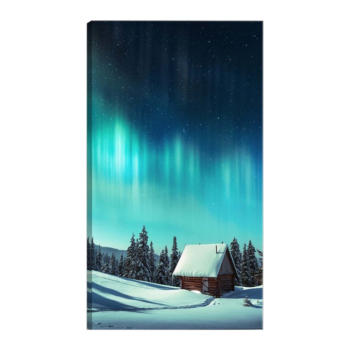 Tablou canvas Artgeist, Blue Nights Vertical, 80 x 120 cm