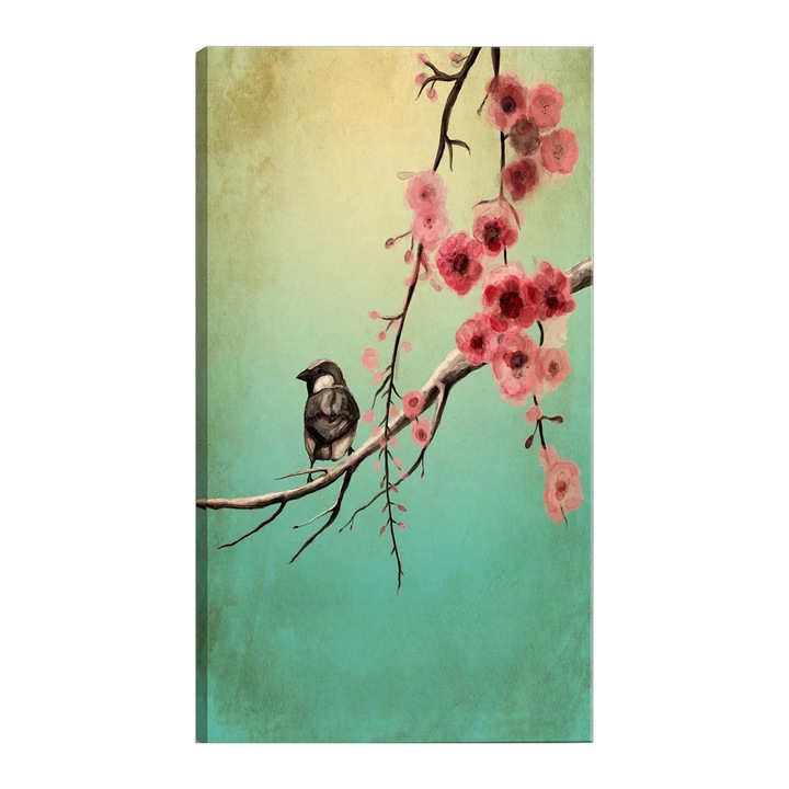 Tablou canvas Artgeist, Cherry Flowers Vertical, 80 x 120 cm