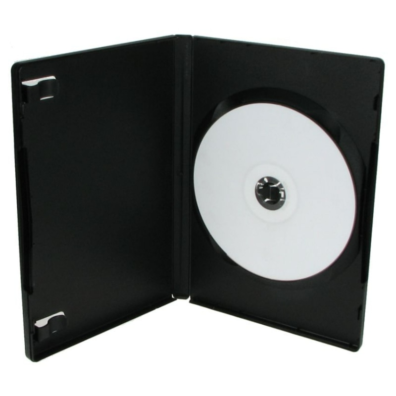 Set 50 carcase CD/DVD, MediaRange, 14 mm, Plastic, Negru - eMAG.ro