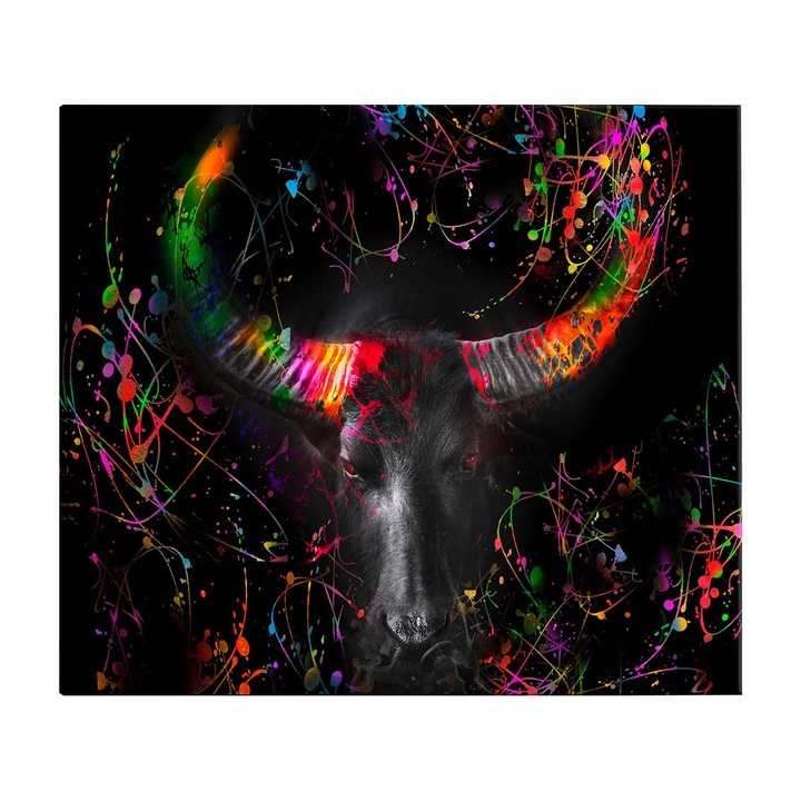 Tablou canvas Artgeist, Enraged Bull Vertical - Second Variant, 120 x 80 cm