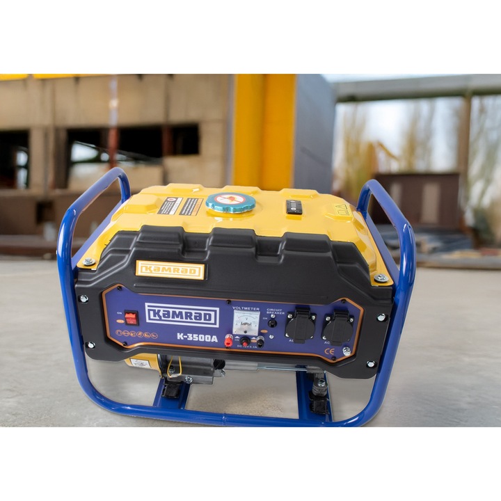 Generator de curent Kamrad K-3500A, 3000W, 7.5CP, stabilizator tensiune AVR, monofazat