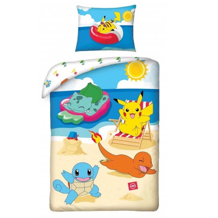Pokémon ágyneműhuzat strand 140x200cm 70x90cm