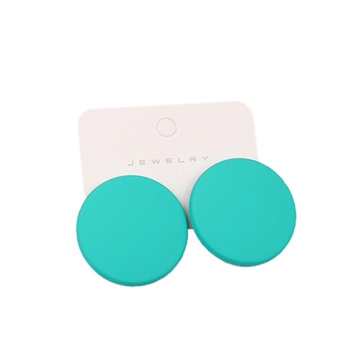 Kerek fülbevaló 4387E, Sic Moda, türkiz