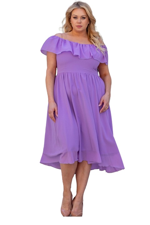 Rochie pentru femei, KARKO, Poliester, Violet