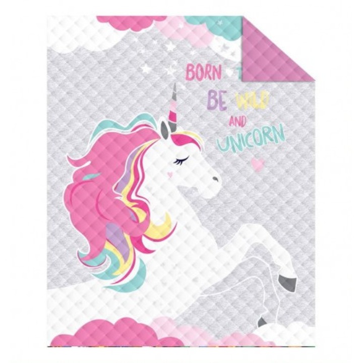 Cuvertura de pat, Detexpol, Poliester, 170x210 cm, Multicolor