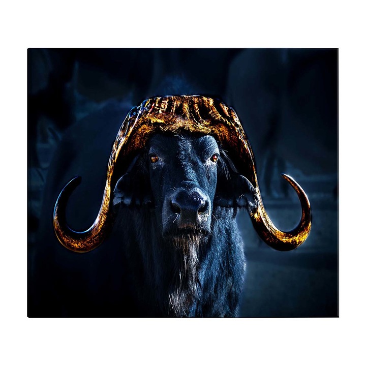 Tablou canvas Artgeist, Golden Horns Wide, 120 x 80 cm