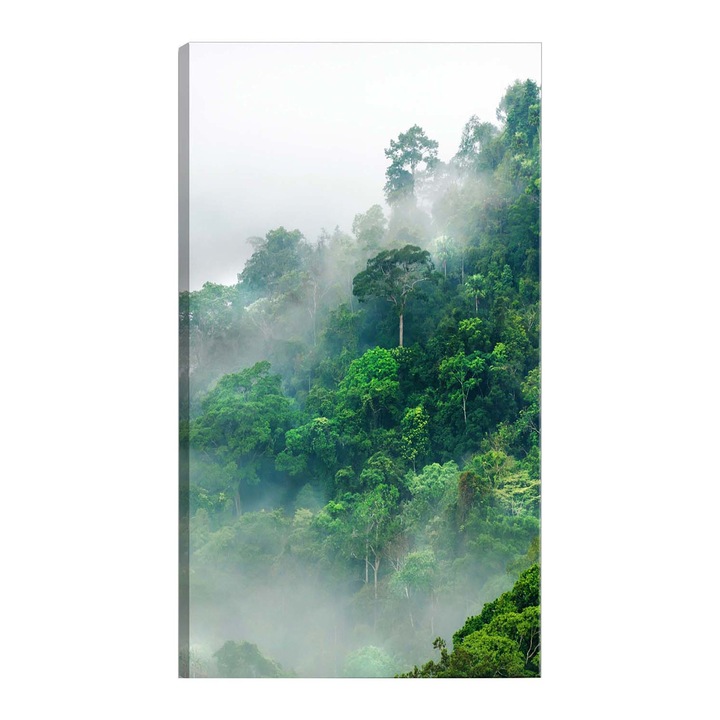 Tablou canvas Artgeist, Lush Forest Vertical, 80 x 120 cm