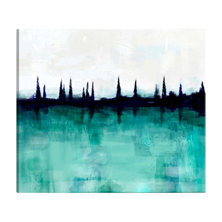 Tablou canvas Artgeist, Mountain Lake Wide, 120 x 80 cm