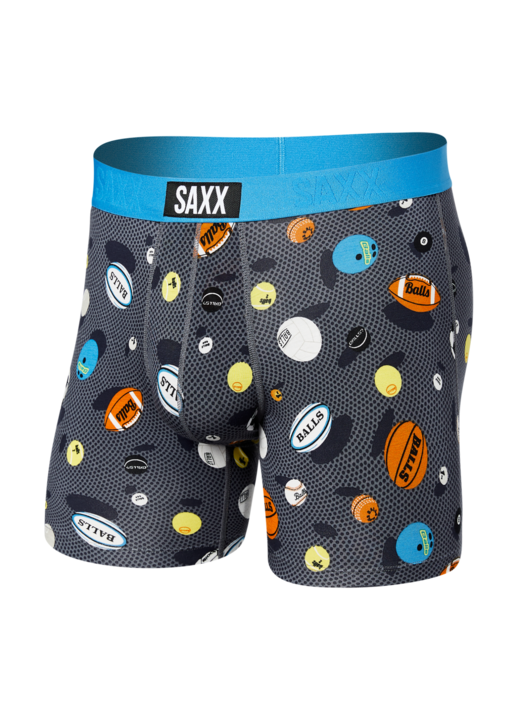 Мъжки боксерки Saxx Vibe, Вискоза/Еластан, Сиви/Многоцветни, L