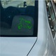 Sticker decorativ perete, auto si geam, Scuter vespa, Verde, 25 cm