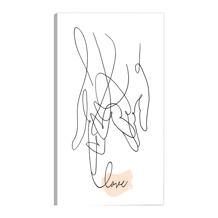 Tablou canvas Artgeist, Tangled Love Vertical, 80 x 120 cm