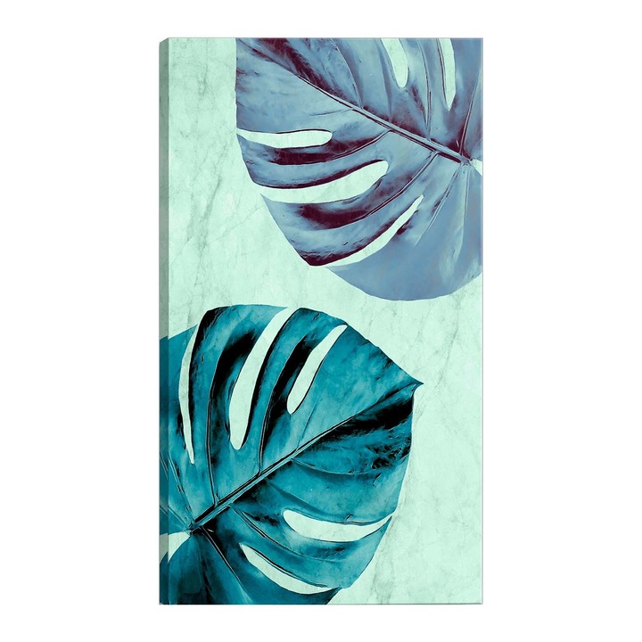 Tablou canvas Artgeist, Tropical Turquoise Vertical, 80 x 120 cm