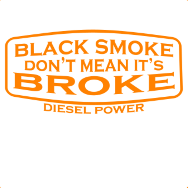 Sticker decorativ perete, auto si geam, Black smoke, Portocaliu, 25 cm