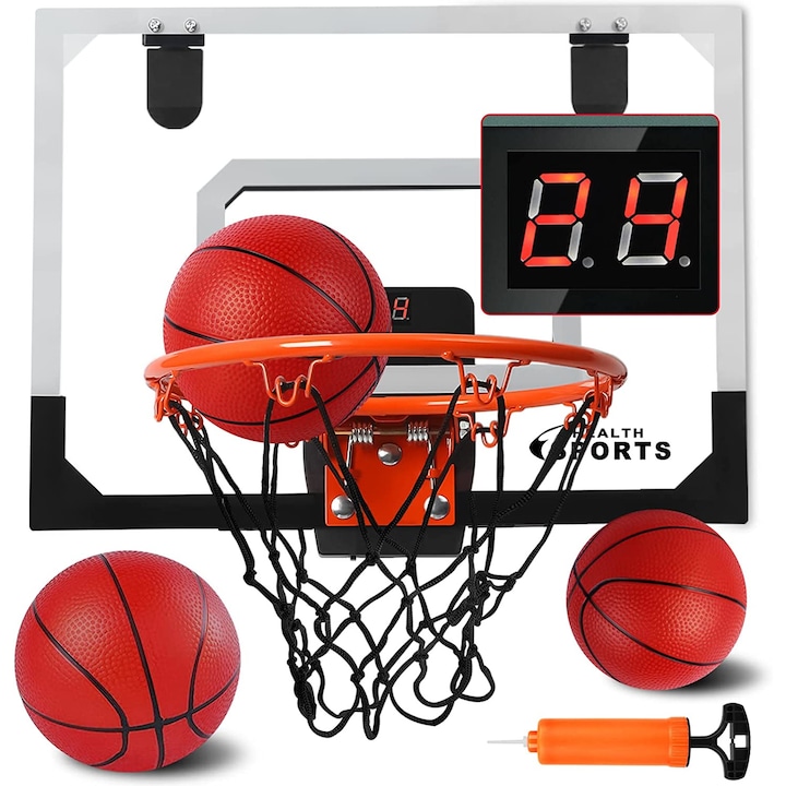 Баскетболен кош OVERTANG, Електронно табло, Вътрешно/Външно, Многоцветен