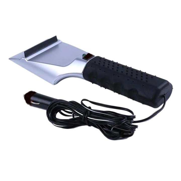 Racleta auto electrica pentru dezghetarea parbrizului, Zola®, 12V, 27x8.5x4cm, neagra